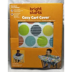 Bright Starts Cozy Cart 2 in 1 High Chair and Cart Cover. Circles. NEW